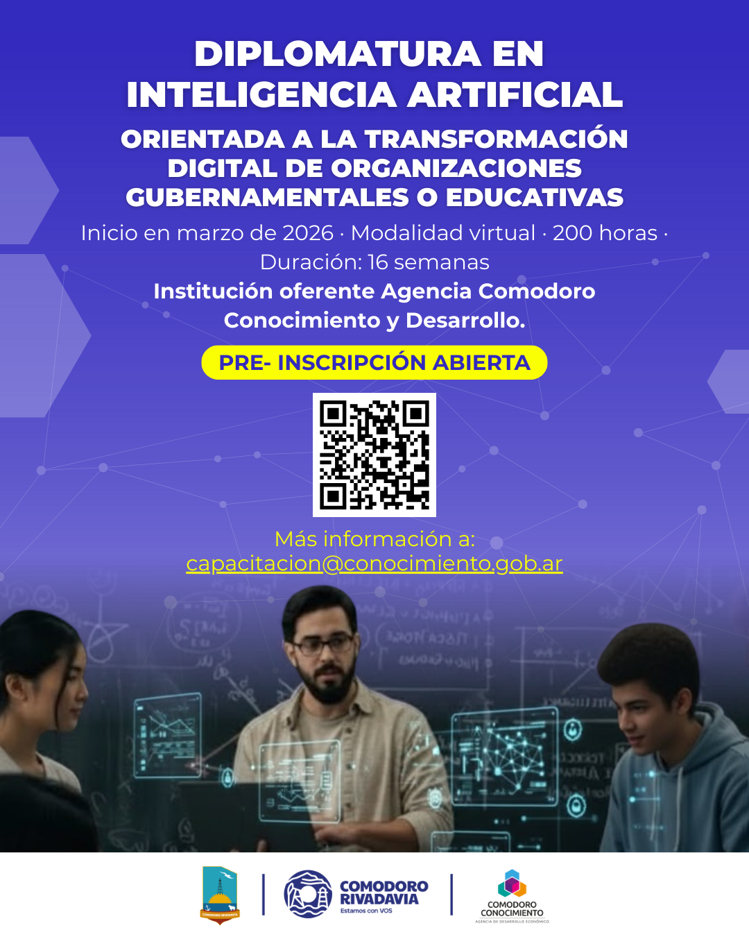 Liderá el Futuro: Diplomatura en Inteligencia Artificial orientada a la Transformación digital de organizaciones gubernamentales o educativas