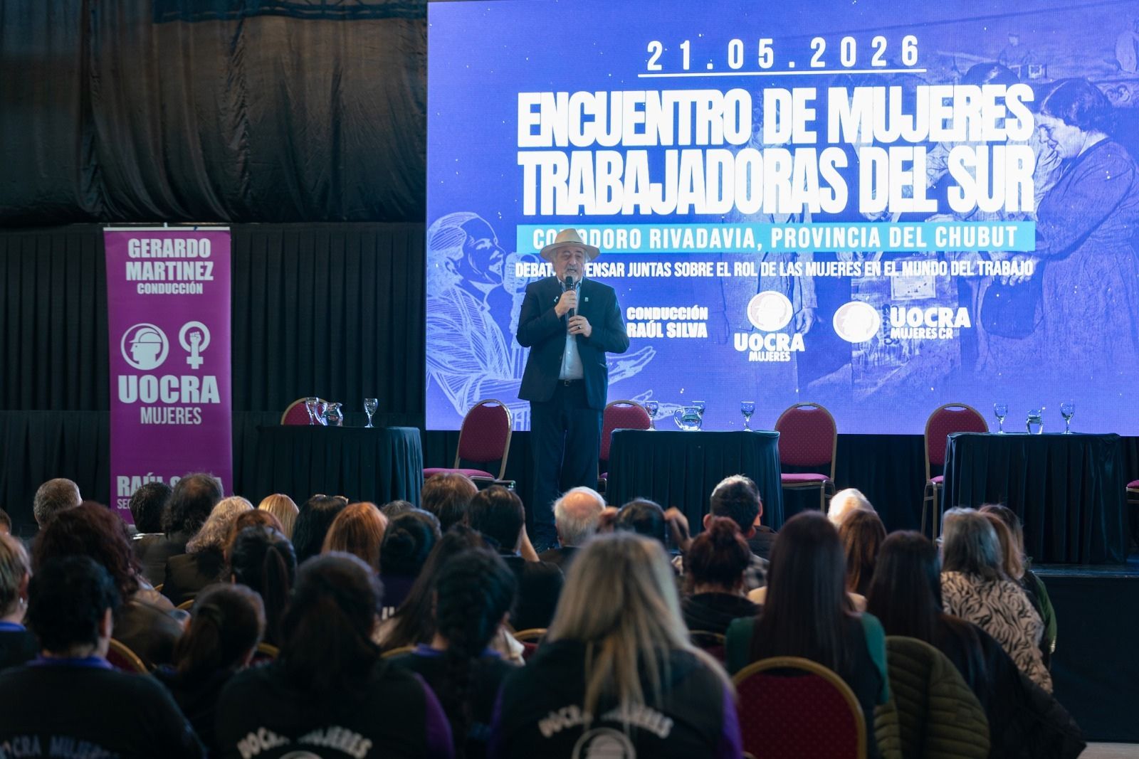 Othar acompañó la apertura del encuentro Mujeres Trabajadoras del Sur